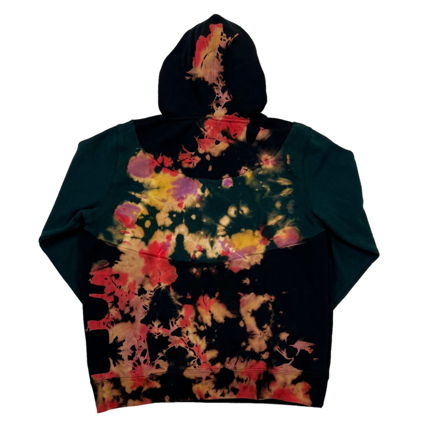 Panel Tie Dye Hoodie (Orange)